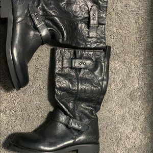 Coach Black CC Boots 7.5